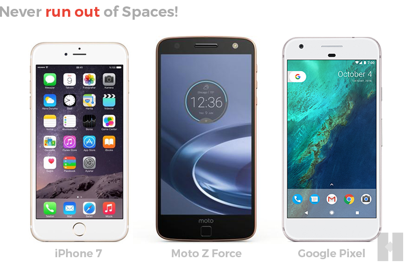 Iphone 7 | Moto Z force | Google Pixel